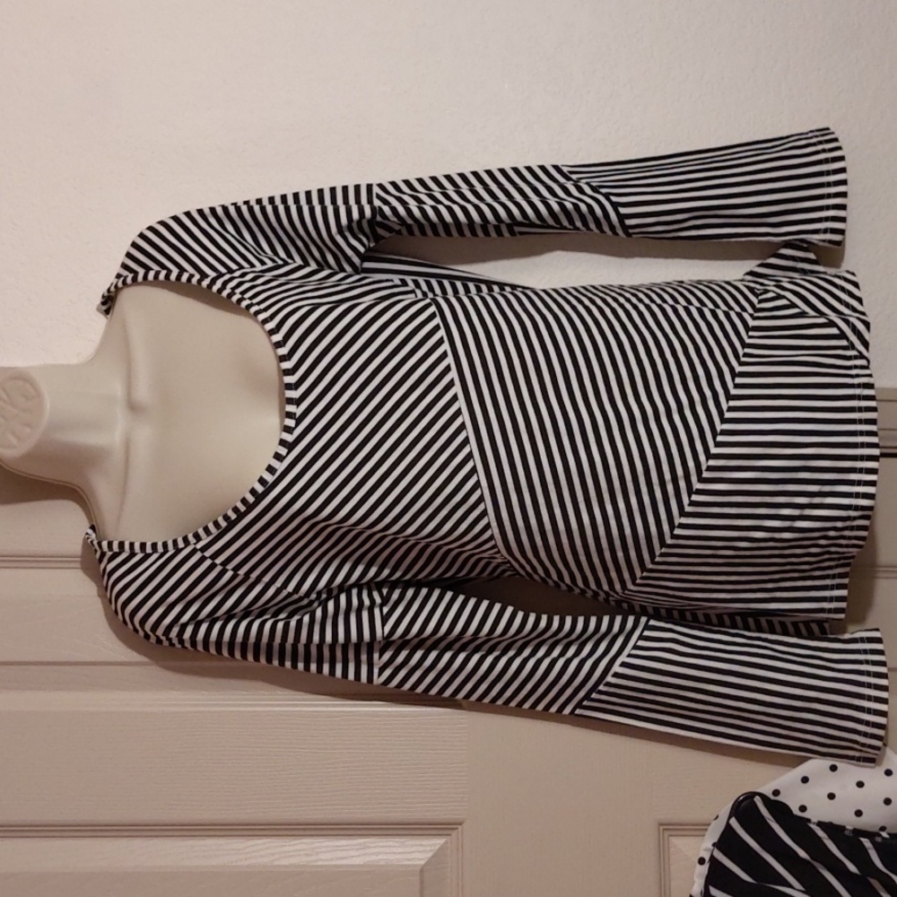 Striped 2X long sleeve shirt